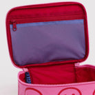 Small Cosmetic Case in Azalea Pink Happy by Baggu