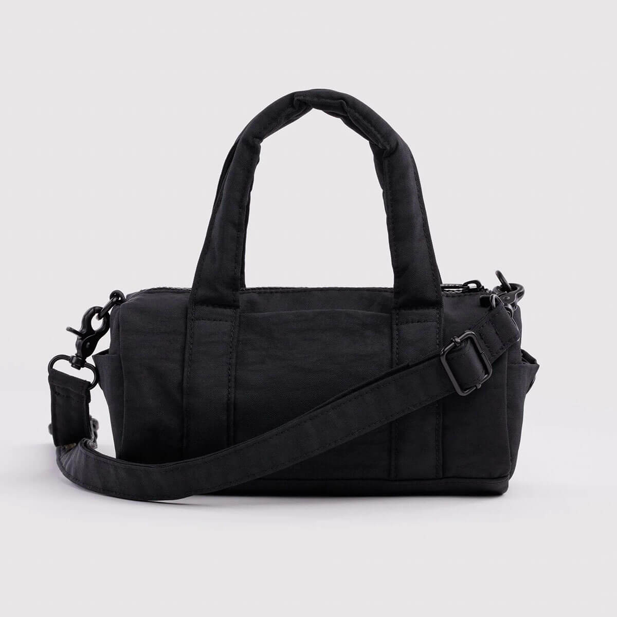 Small Nylon Duffle Bag in Black by Baggu