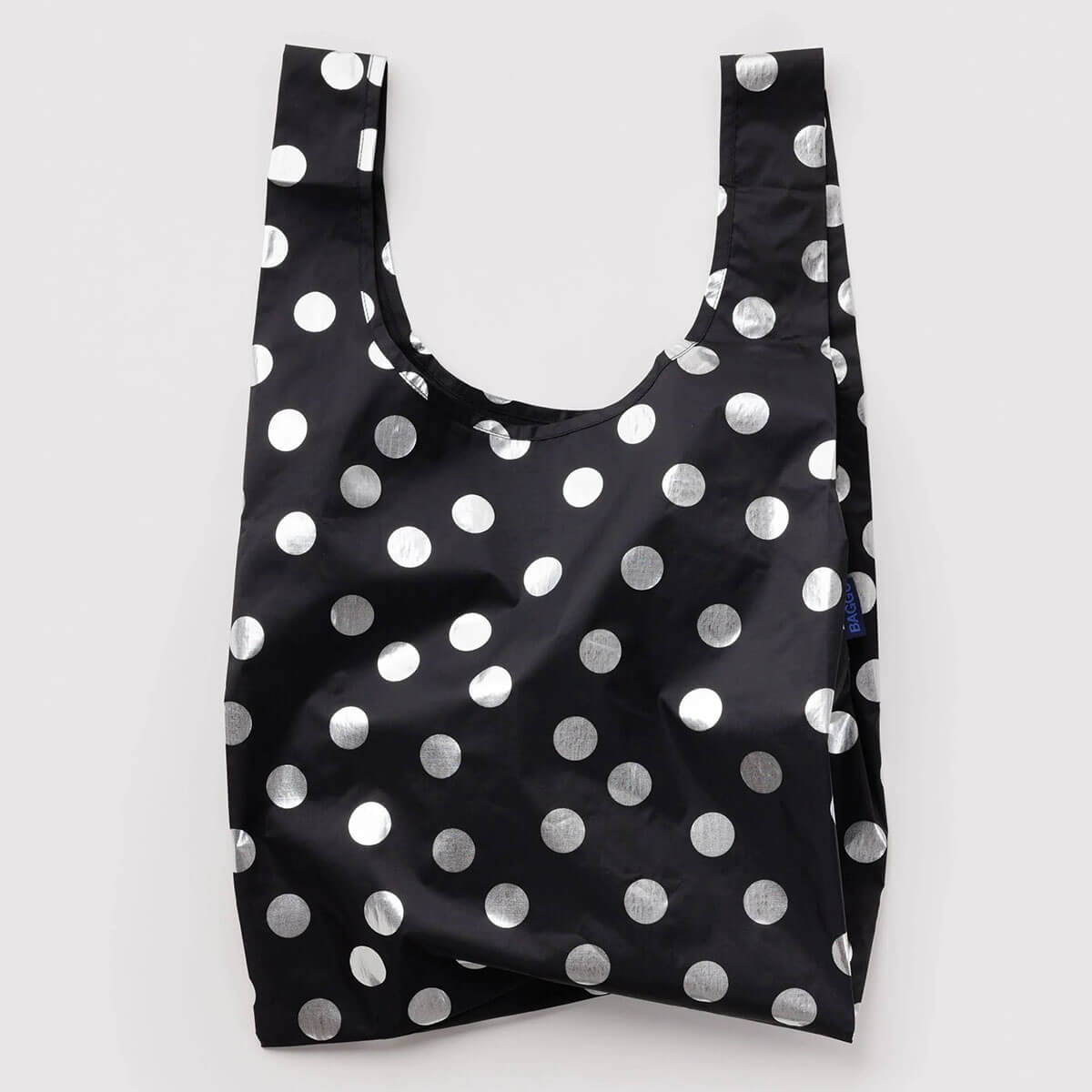 Standard Bag in Silver Metallic Polka Dot by Baggu