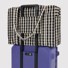 Cloud Carry-On Bag in Black And Cream Gingham by Baggu