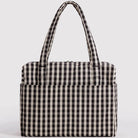Cloud Carry-On Bag in Black And Cream Gingham by Baggu