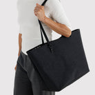 Large Nylon Reversible Tote in Black Mix by Baggu