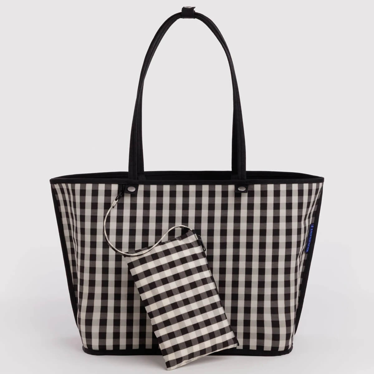 Large Nylon Reversible Tote in Black Mix by Baggu