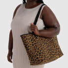 Large Nylon Reversible Tote in Leopard Mix by Baggu