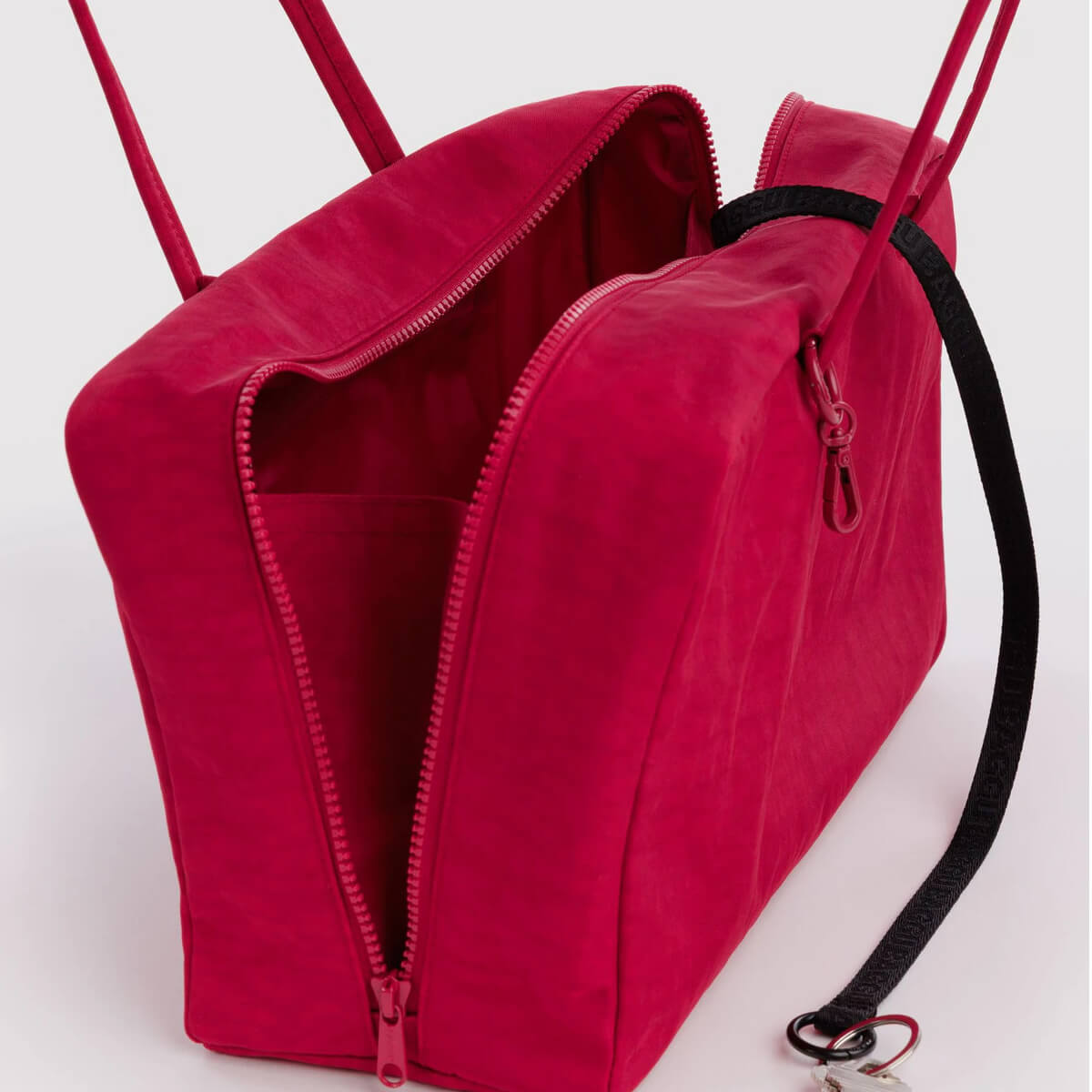 Medium Nylon Bowler Bag in Cherry by Baggu