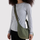 Medium Nylon Crescent Bag in Caper by Baggu