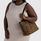 Medium Nylon Reversible Tote in Leopard Mix by Baggu