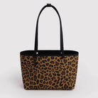 Medium Nylon Reversible Tote in Leopard Mix by Baggu