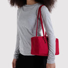 Nylon Bowler Bag in Cherry by Baggu