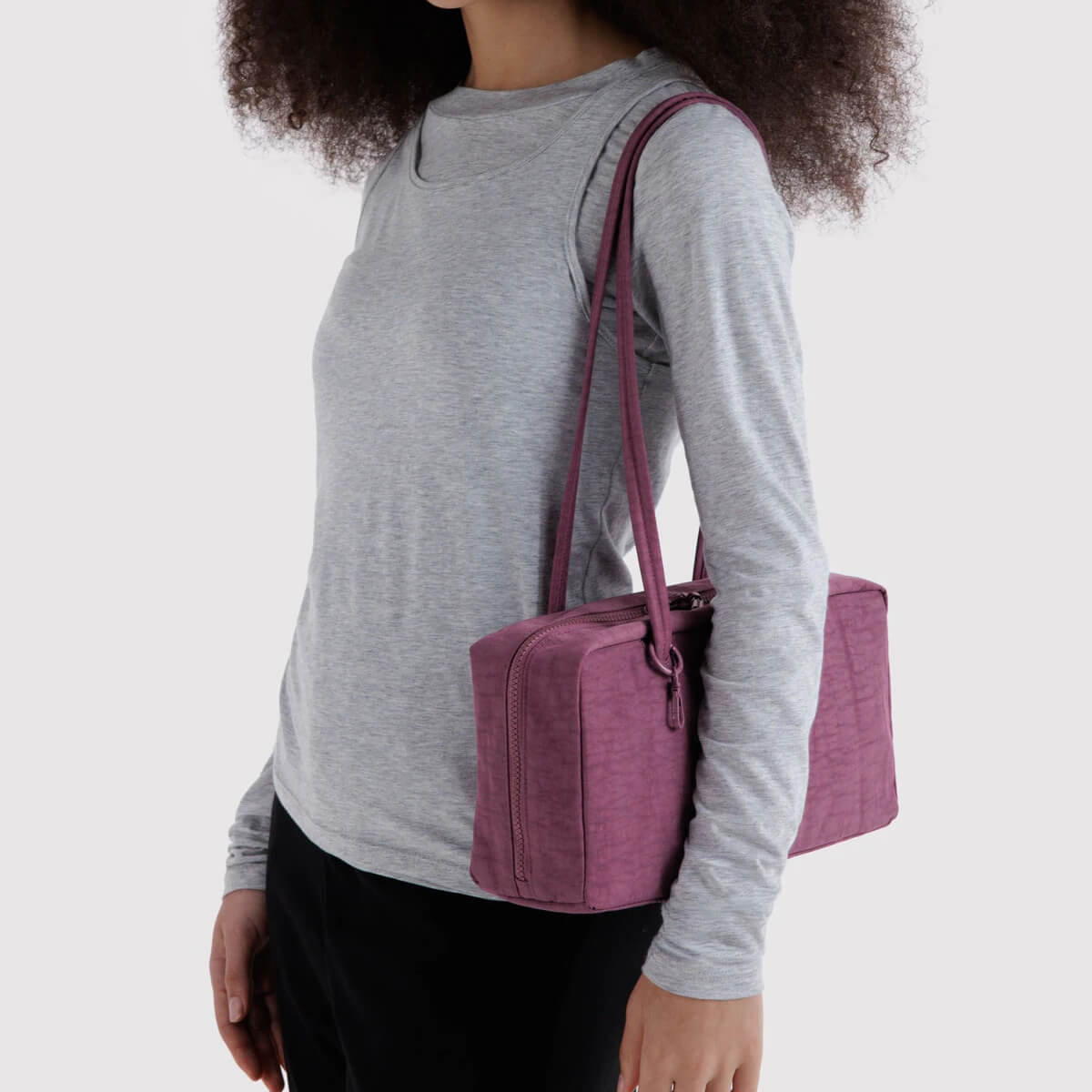 Nylon Bowler Bag in Wild Plum by Baggu