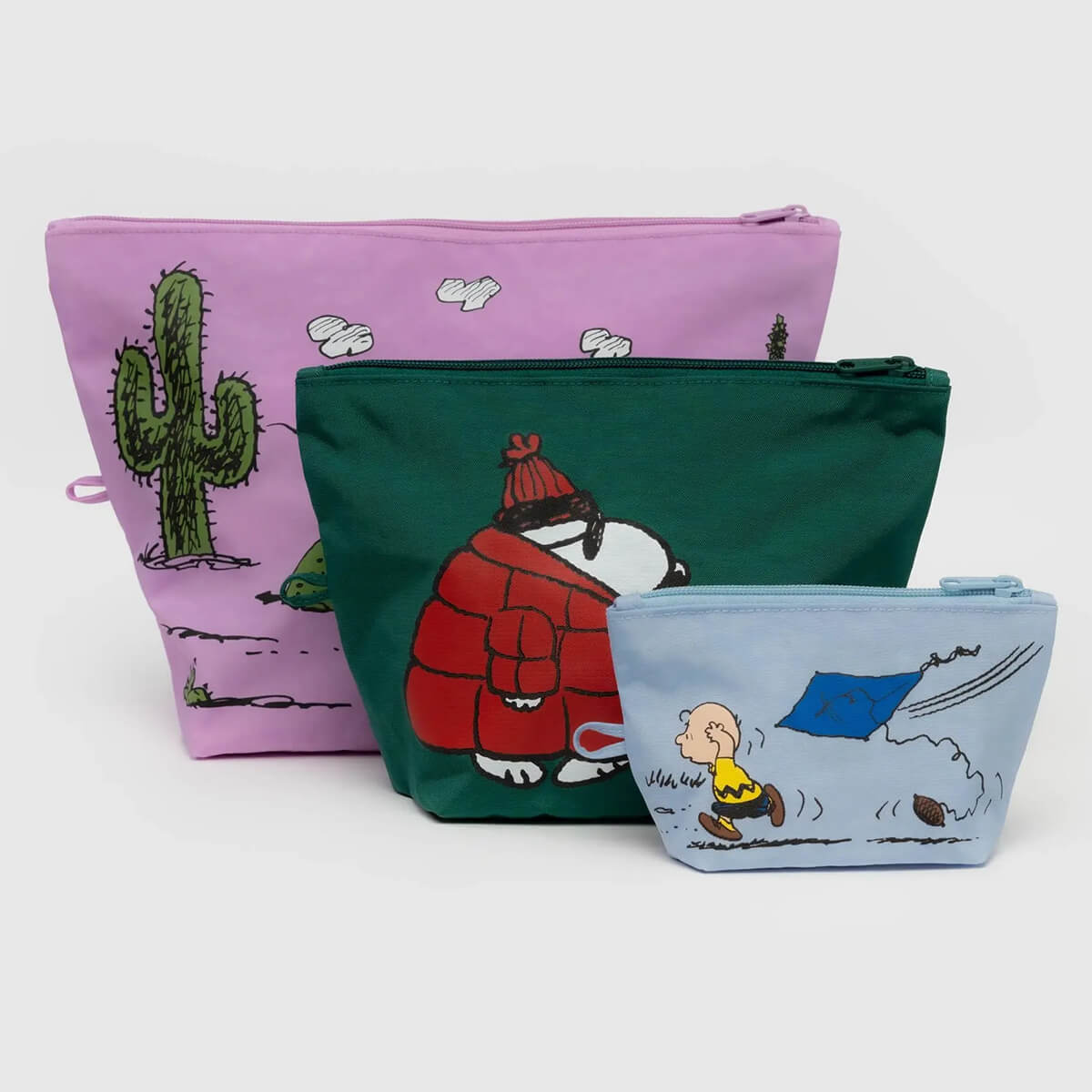 Puffer Snoopy Flat Pouch Set main image 1