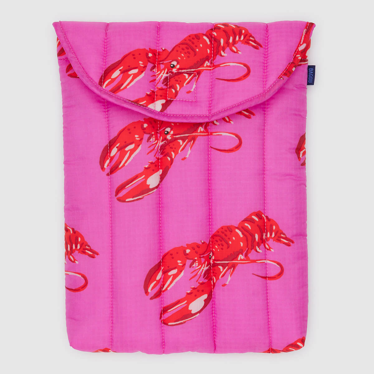 ★ Baggu ★ パソコン ラップトップ スリーブ13”14”ピンクロブスター Puffy Laptop Sleeve 13