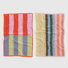 Hand Towel in Pool Stripe Mix by Baggu (Set of 2)