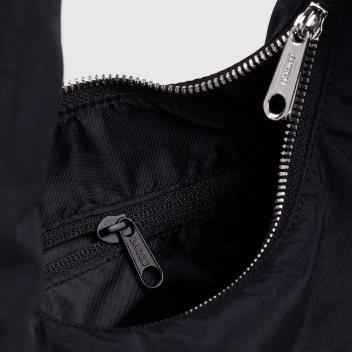 Small Nylon Meringue Bag in Black by Baggu