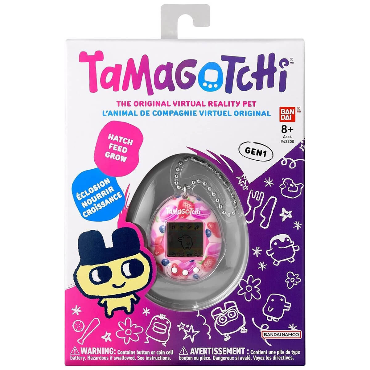 Original Tamagotchi (Gen 1) in Berry Delicious by Bandai – Junior