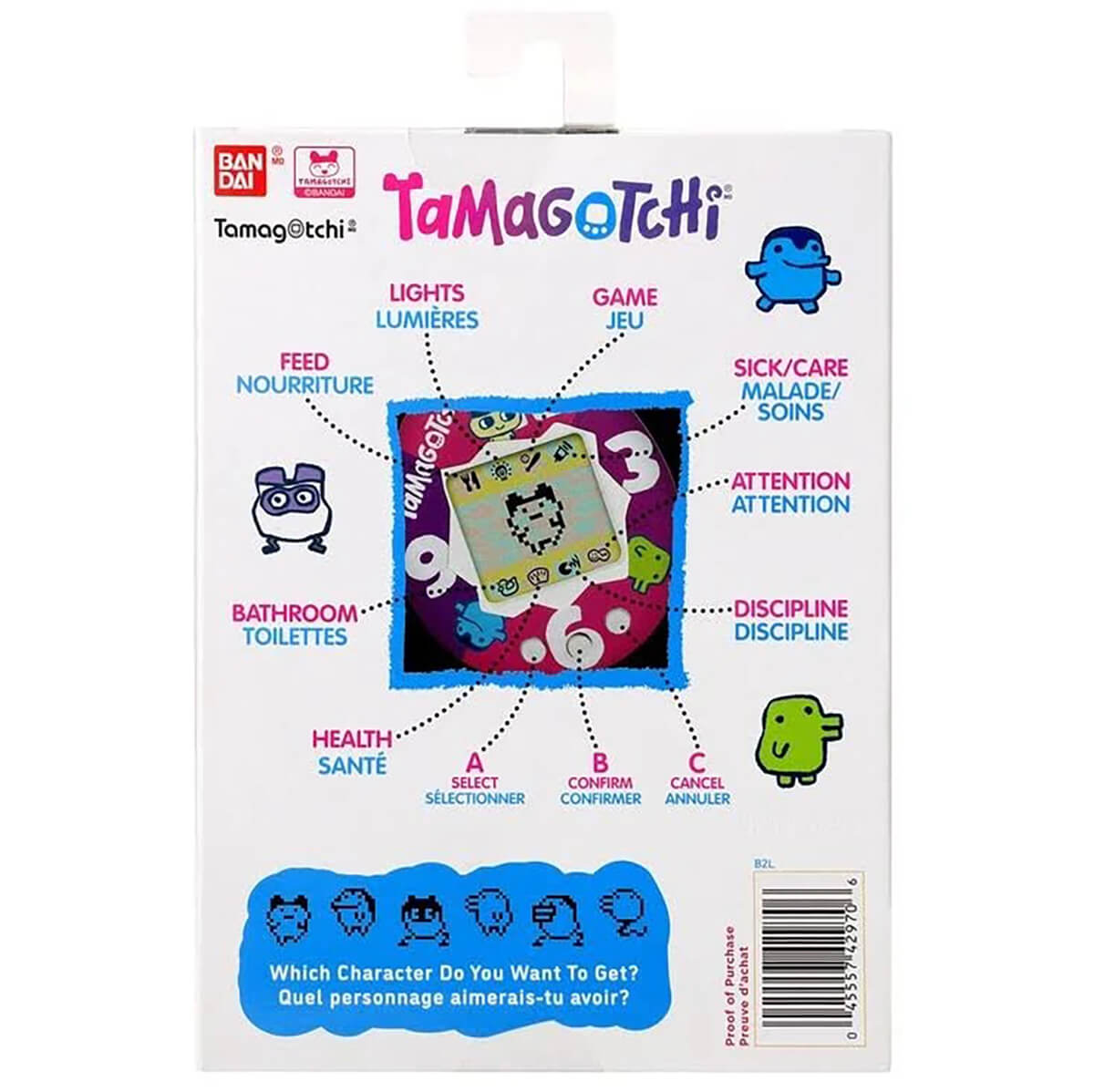 Original Tamagotchi (Gen 2) in Starry Night by Bandai – Junior Edition