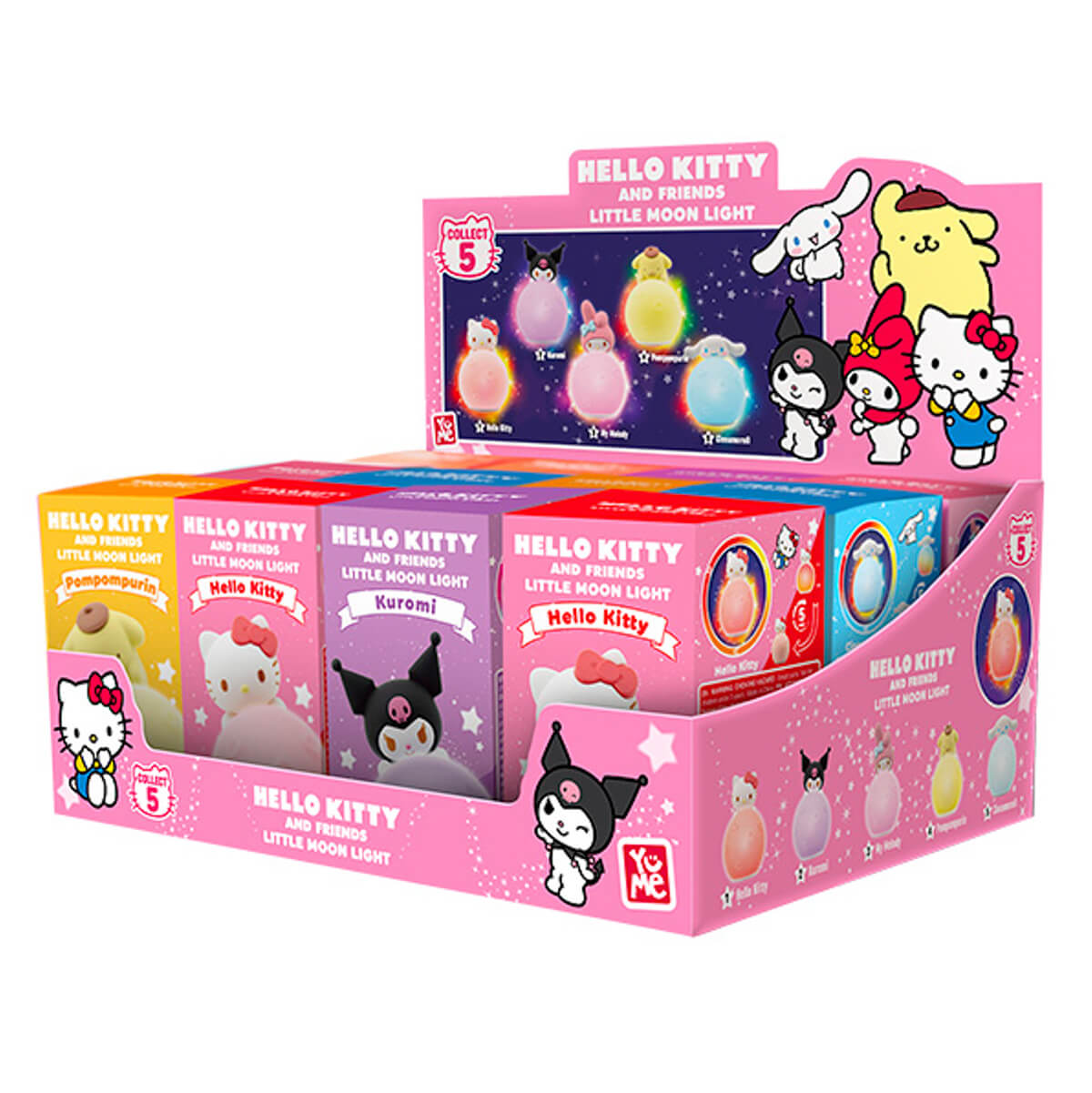 Veilleuse Hello Kitty Et Ses Amis - Petit Clair De Lune Tactile - 5 Couleurs - Personnages My Melody, Cinnamoroll...