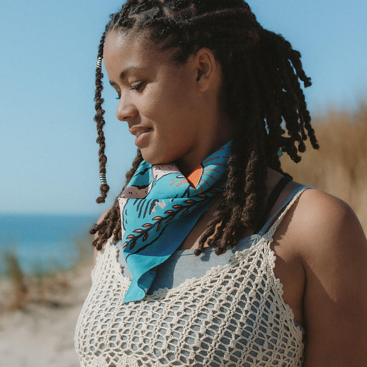 Volcano And Sea Bandana by Bandits Bandanas