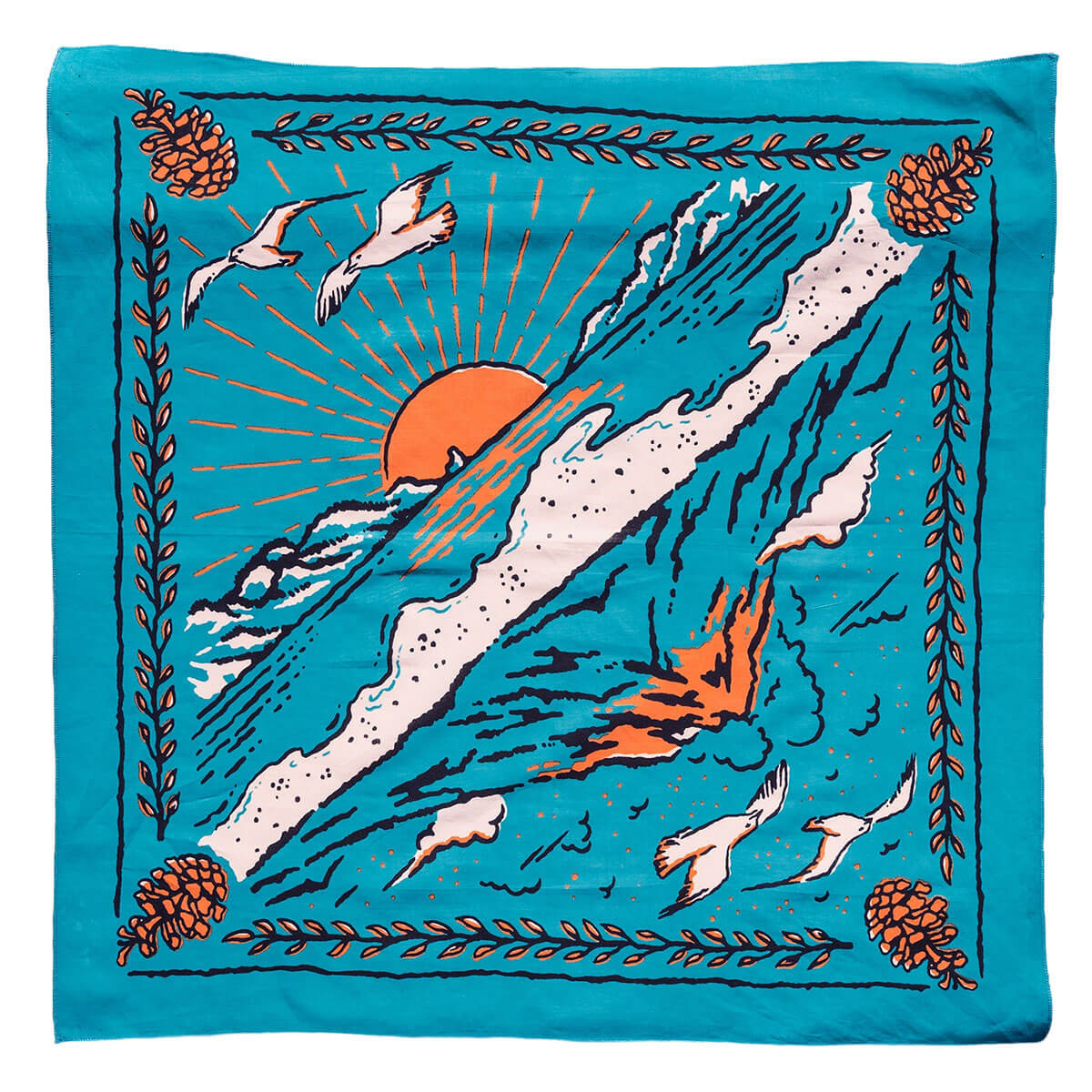 Volcano And Sea Bandana by Bandits Bandanas