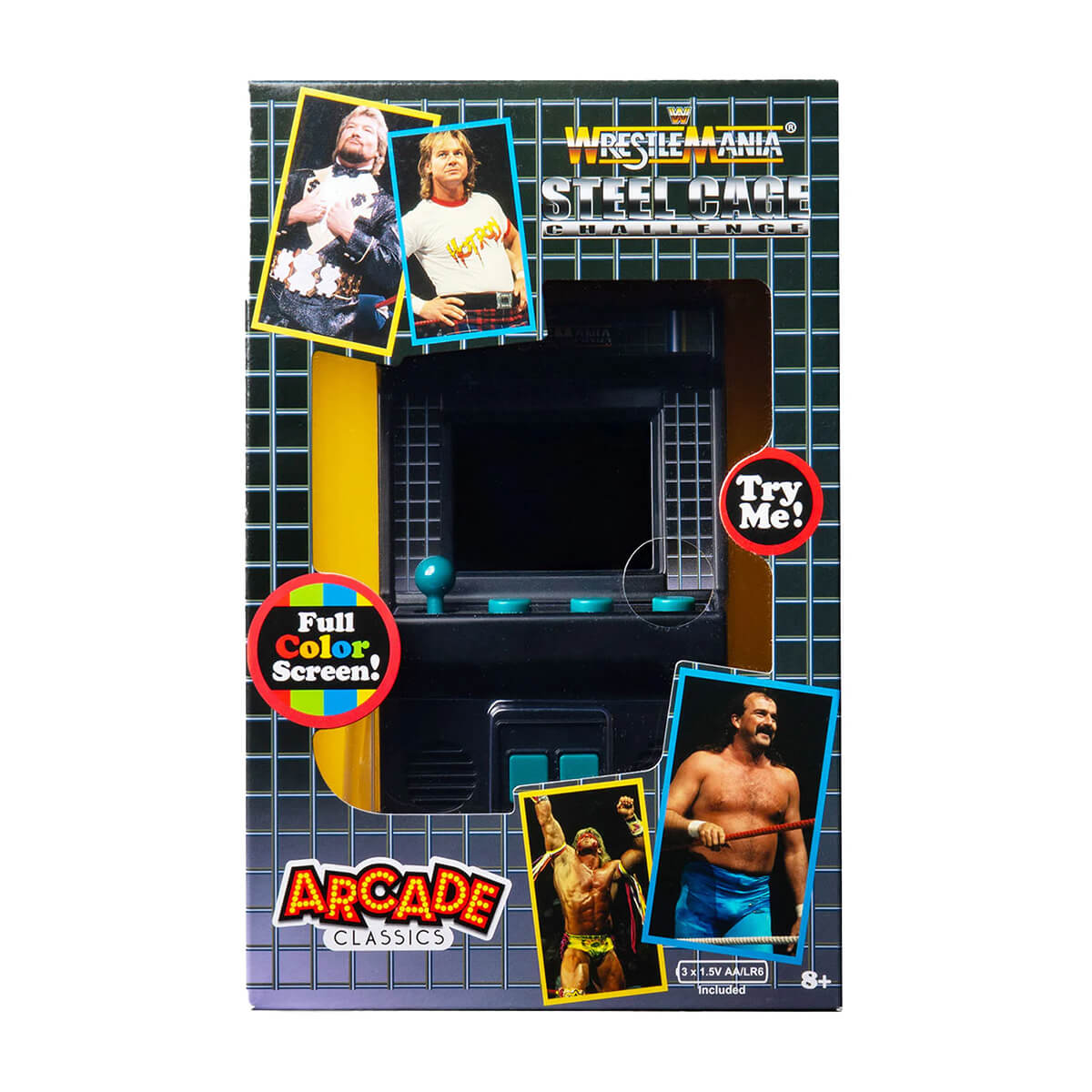 USA製　GAME WWE WRESTLE MANIAスタジャン　プロレス WWE Wrestle Mania Steel Cage Challenge Mini Arcade Game by Hasbro