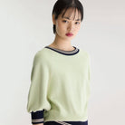 Anglet Crewneck Sweater in Ivory / Navy / Vegas by Bellerose
