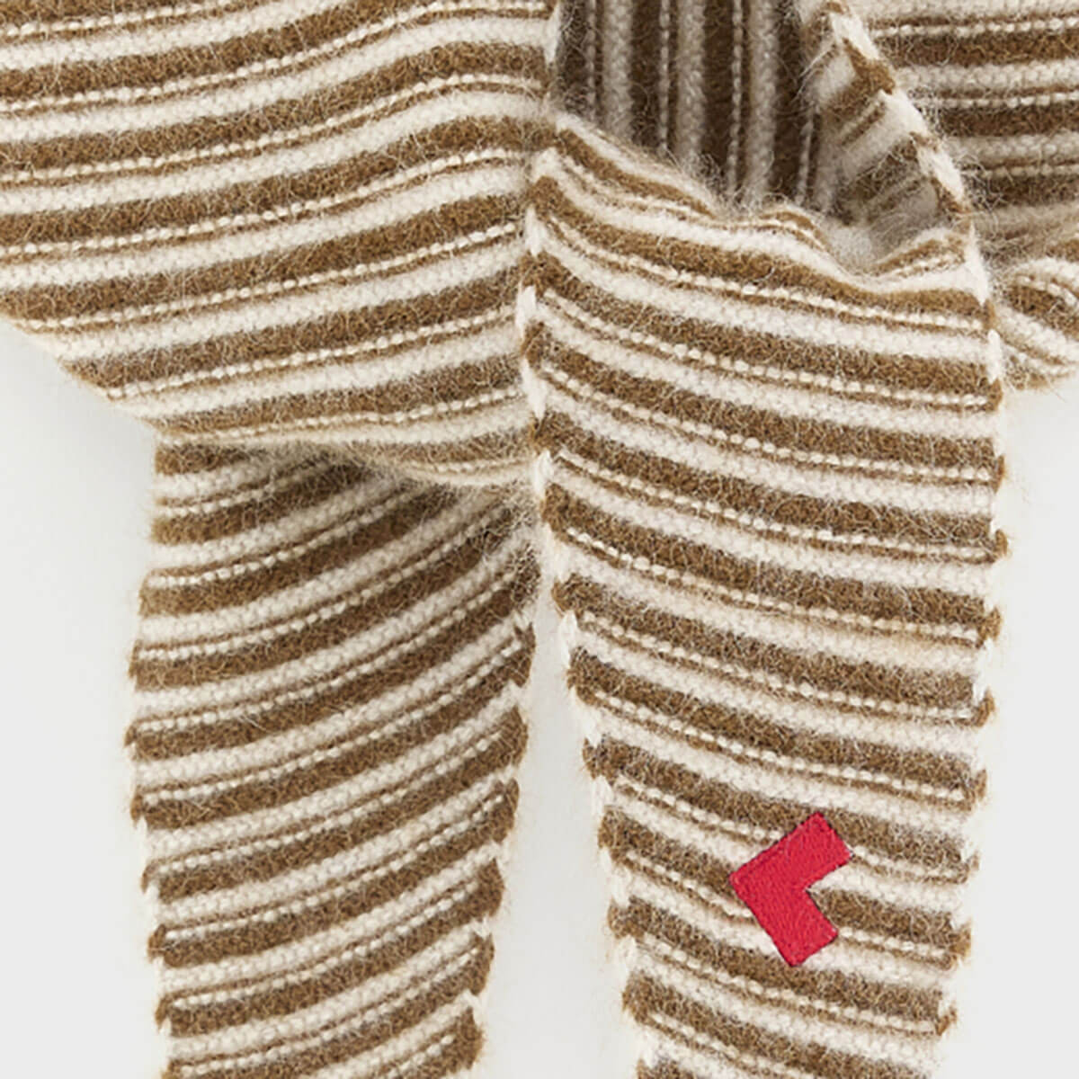 Dusol Triangle Scarf in Cream Stripe by Bellerose