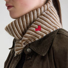 Dusol Triangle Scarf in Cream Stripe by Bellerose