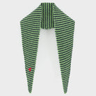 Dusol Triangle Scarf in Fluo Green Stripe by Bellerose