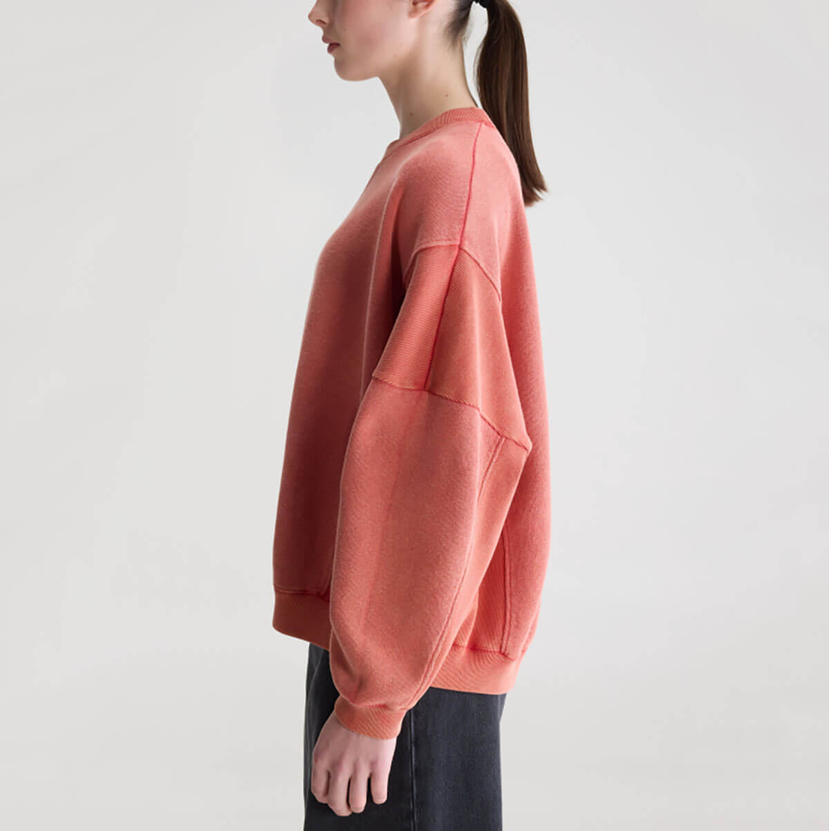 Flipos Oversized Crewneck Sweatshirt in Ecarlate by Bellerose