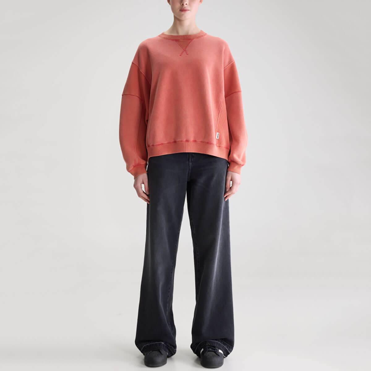 Flipos Oversized Crewneck Sweatshirt in Ecarlate by Bellerose