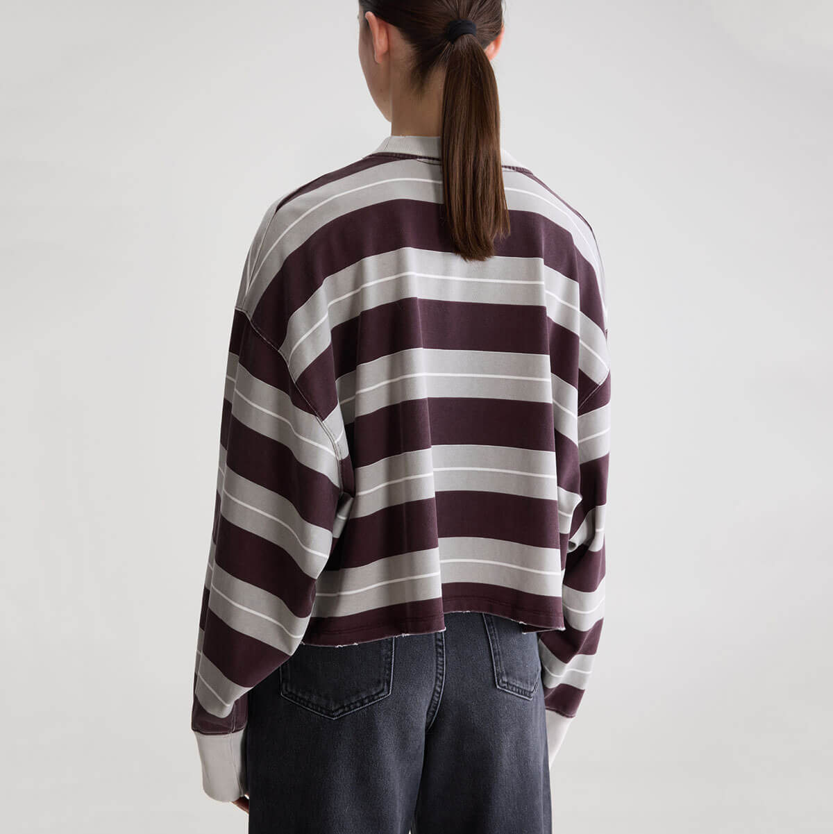 Franto Long Sleeve T-Shirt in Burgundy Stripe by Bellerose