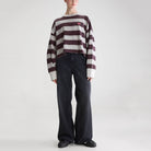 Franto Long Sleeve T-Shirt in Burgundy Stripe by Bellerose