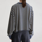 Franto Long Sleeve T-Shirt in Navy Stripe by Bellerose