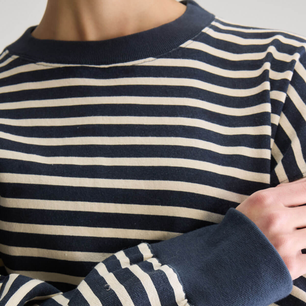 Franto Long Sleeve T-Shirt in Navy Stripe by Bellerose