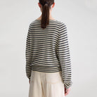 Gerhi Relaxed Sweater in Milky Way / Navy / Vegas by Bellerose