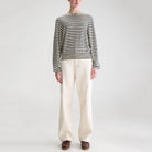 Gerhi Relaxed Sweater in Milky Way / Navy / Vegas by Bellerose