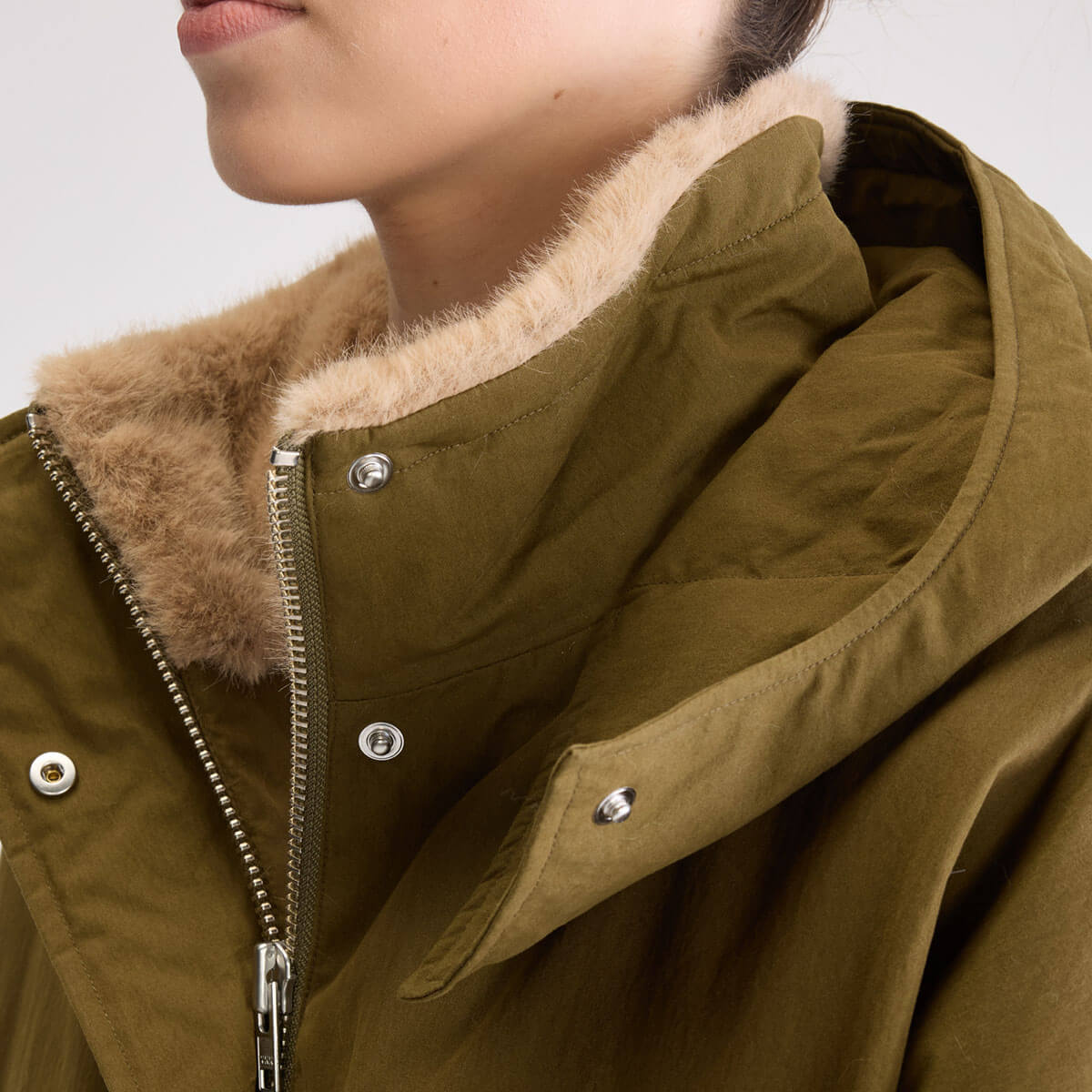 Herna Cropped Jacket in Military by Bellerose