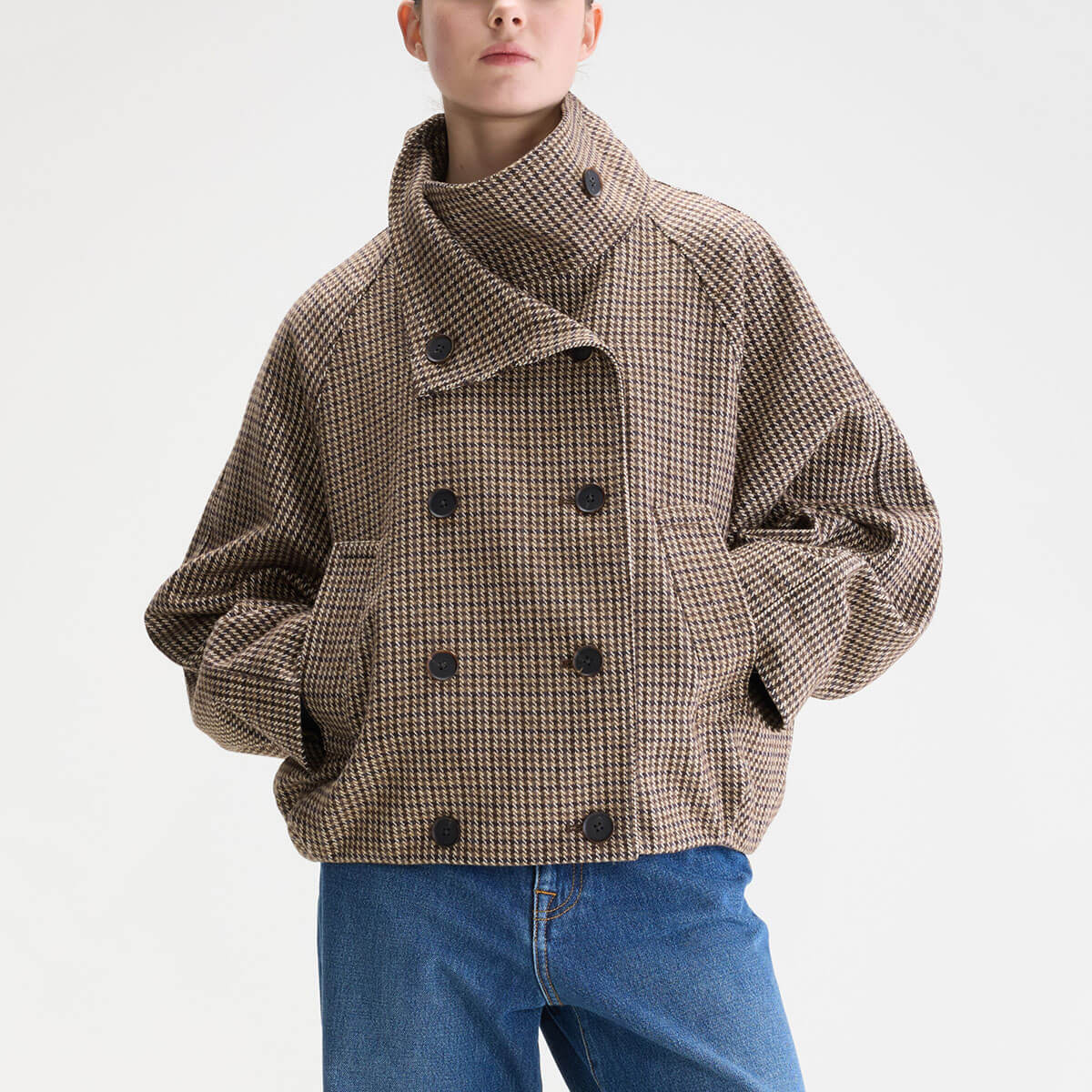 Jackal Jacket in Brown Check by Bellerose