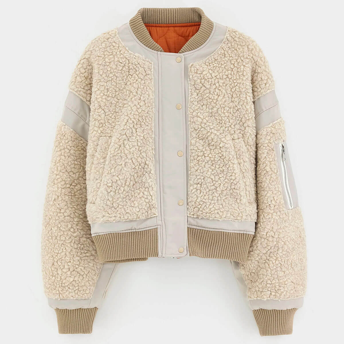 Jasher Reversible Bomber Jacket in Natural by Bellerose