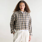 Jonnie Cropped Shirt in Check A by Bellerose