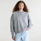 Temi Crewneck Sweatshirt in Heather Grey by Bellerose