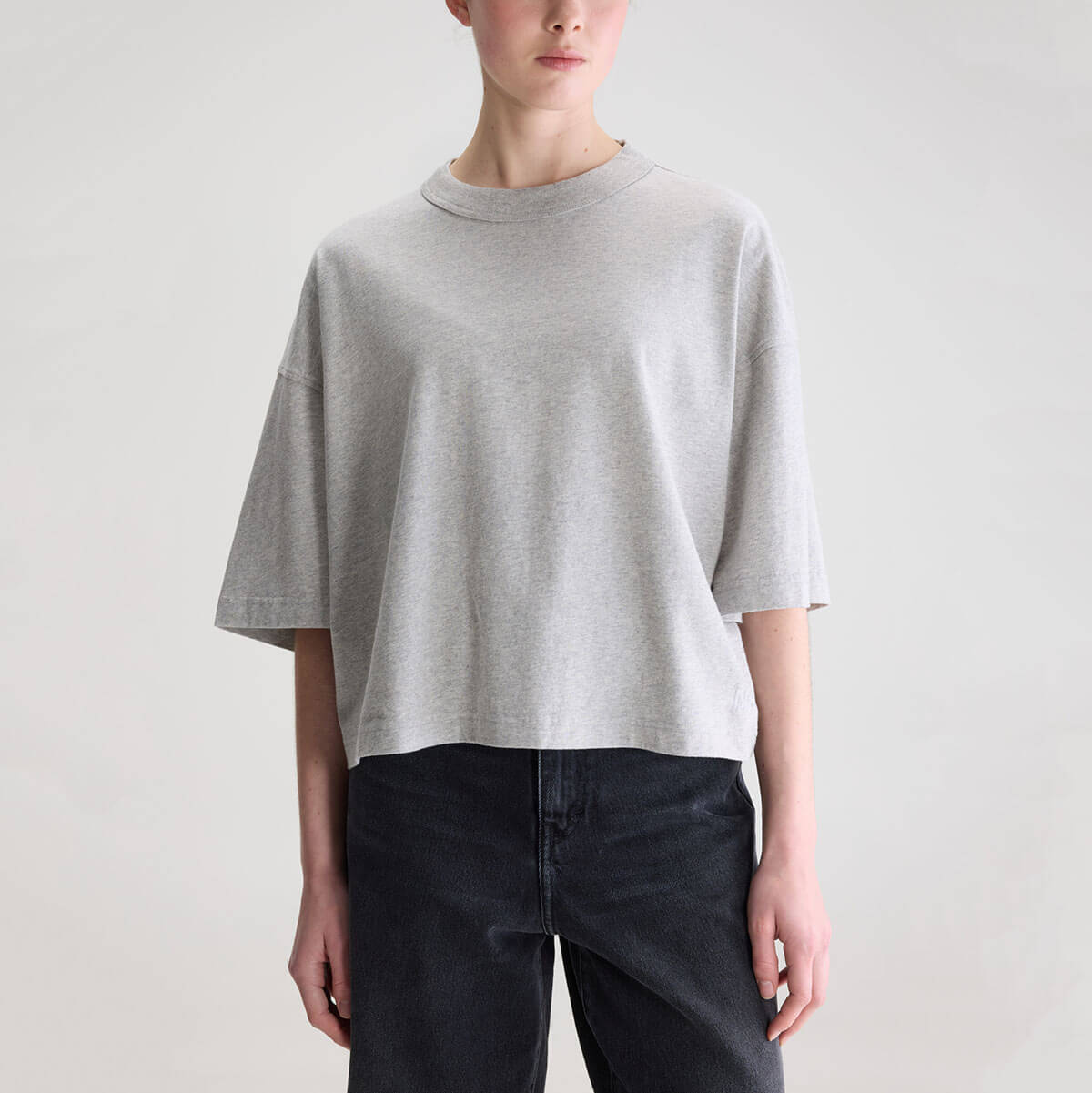 Voss Short Sleeve T-Shirt in Heather Grey by Bellerose