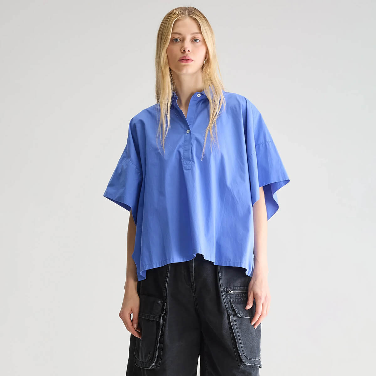 Cairn Short Sleeve Shirt in Iris Bloom by Bellerose - Last Ones In