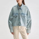 Pery Denim Overshirt in Light Blue Bleach by Bellerose