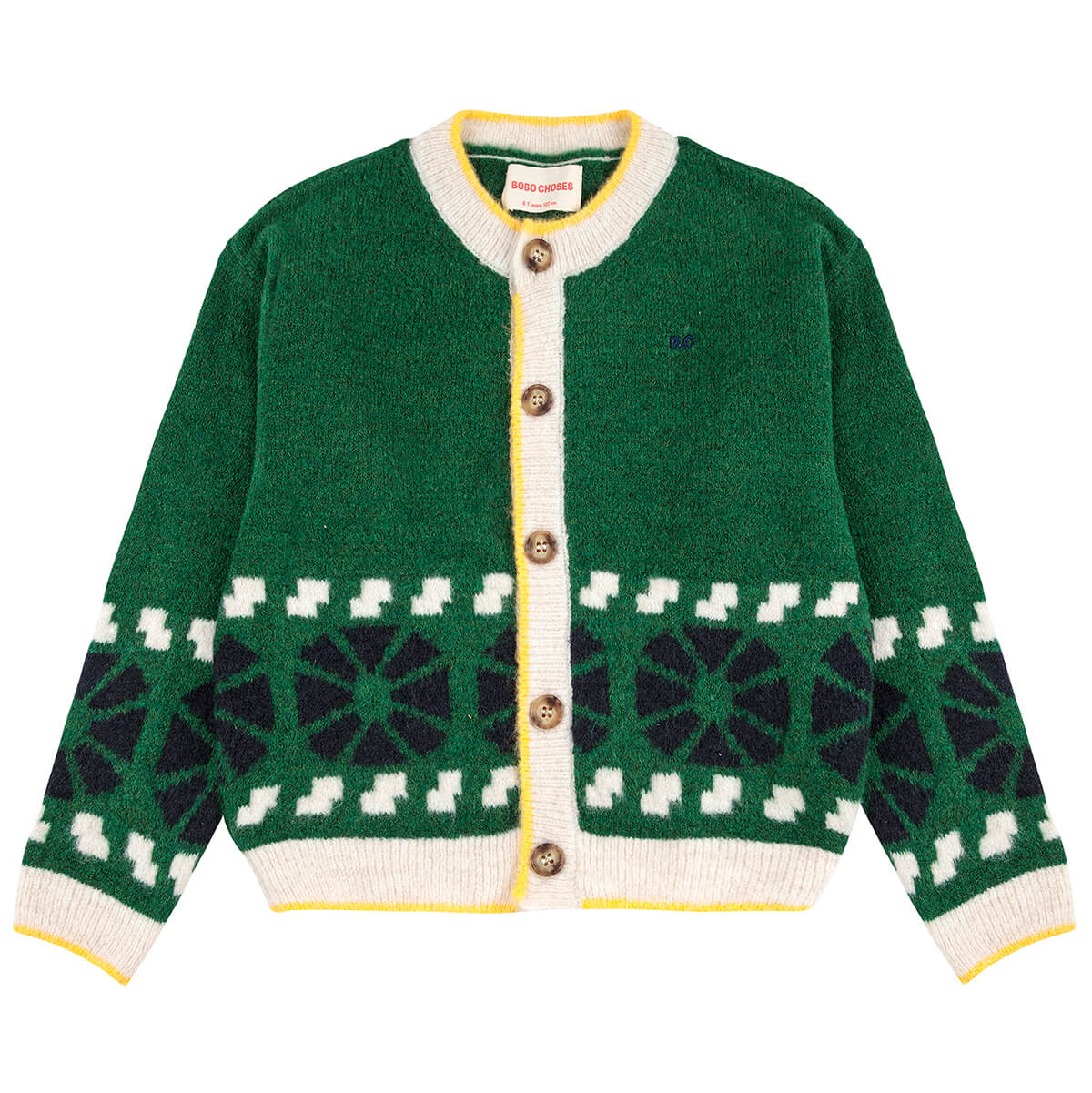 Kaleidoscope Jacquard Cardigan by Bobo Choses – Junior Edition