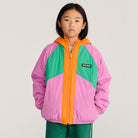 Almost Moiré All Over Reversible Anorak in Fuchsia by Bobo Choses