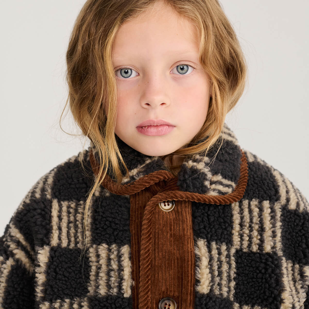 Almost Moiré All Over Sheepskin Jacket by Bobo Choses