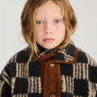 Almost Moiré All Over Sheepskin Jacket by Bobo Choses