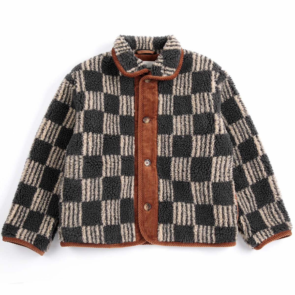 Almost Moiré All Over Sheepskin Jacket by Bobo Choses