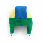 Bobo Choses Color Block Sheepskin Baby Chapka in Blue by Bobo Choses